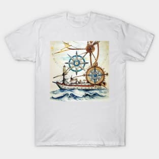 Nautical Illustration T-Shirt